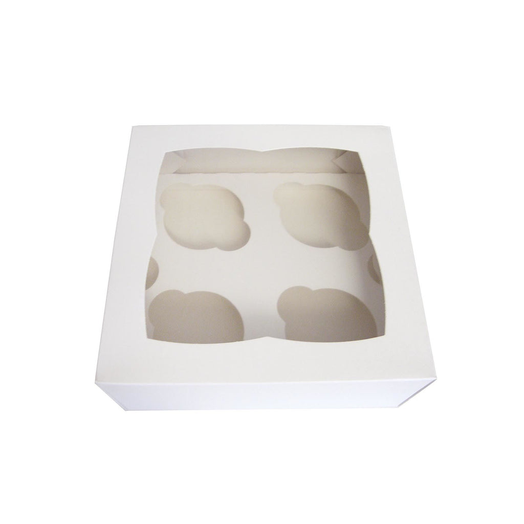 White Cupcake Boxes with Window