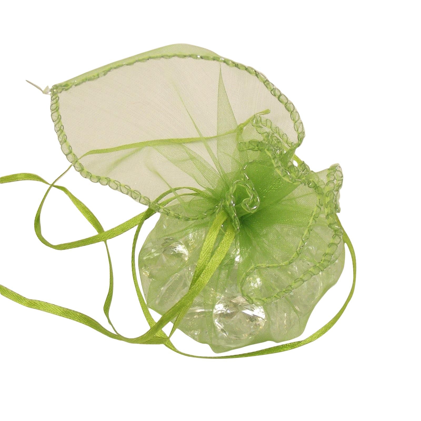 25x Organza Ruffle Pouches