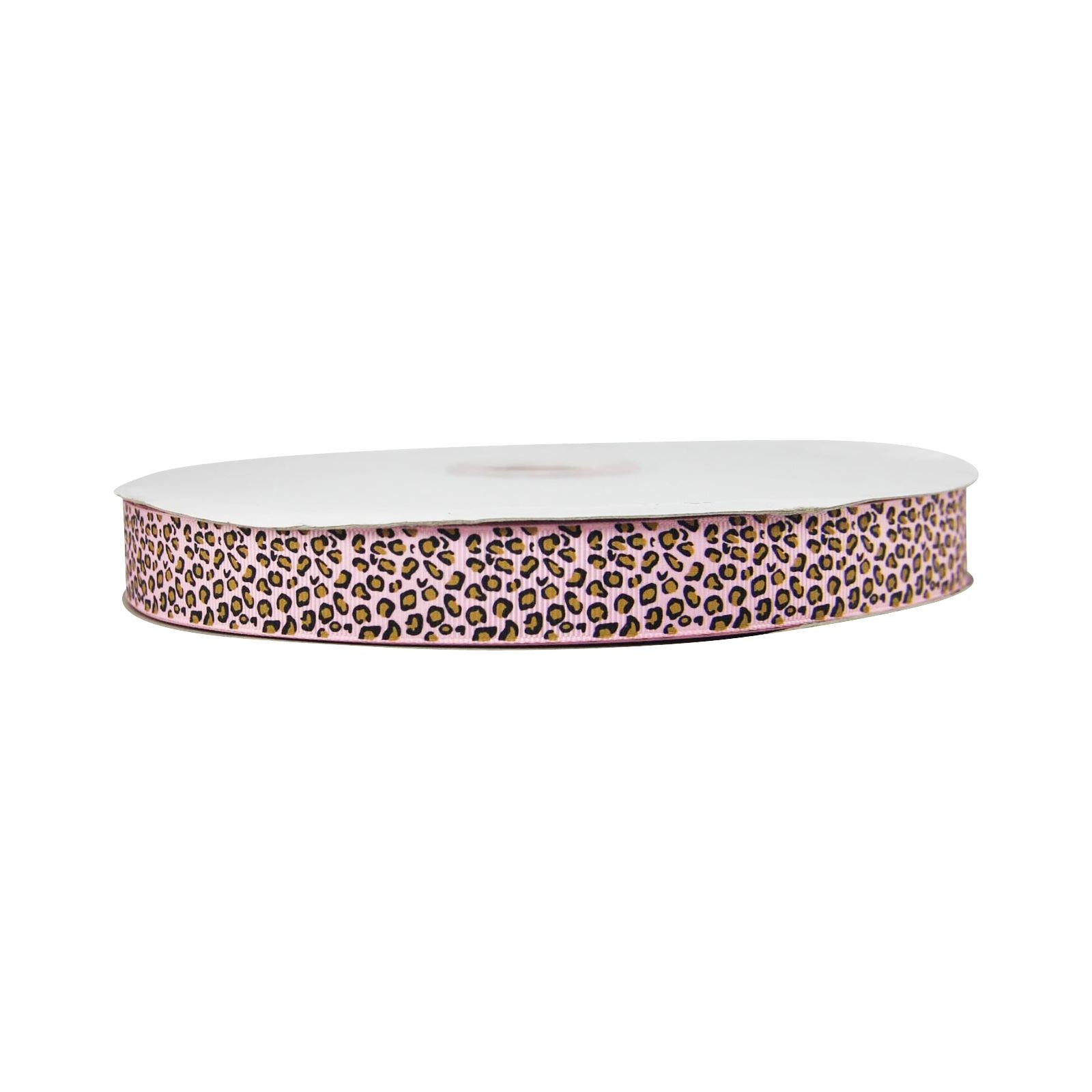Premium Grosgrain Leopard Print Ribbon - 3 Metres