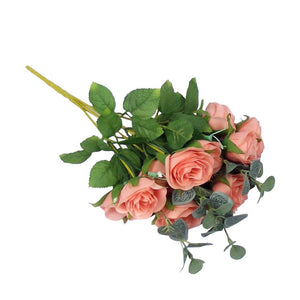 10 Head Semi-Open Rose Small Bouquet