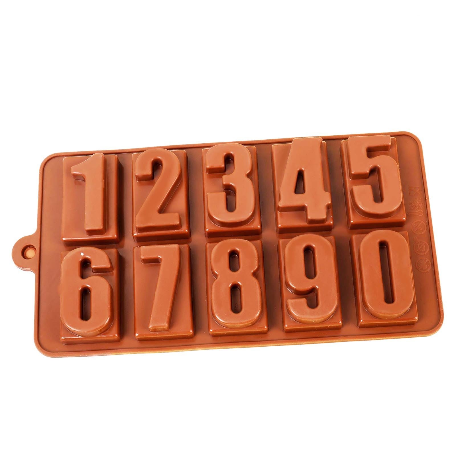 Chunky Number Block Silicone Moulds