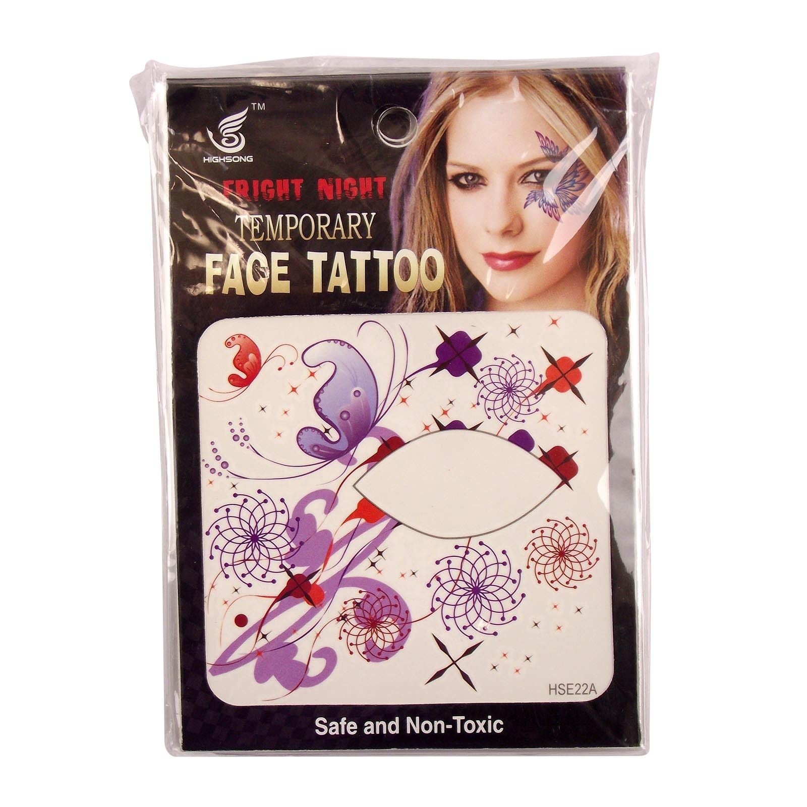 Large Colourful Eyeline Tattoos