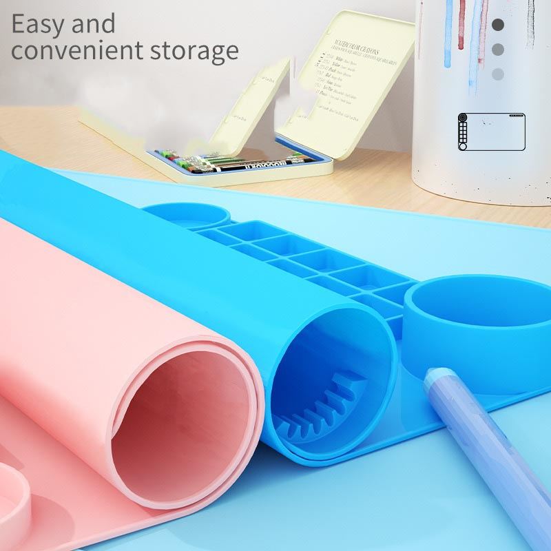 Premium Silicone Art Mats - Kids Painting Mat Washable Silicone Pad Sheet