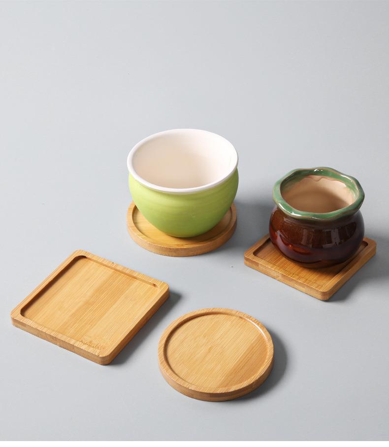 Premium Wooden Bamboo Coasters for Customisation Blank Oak Wood