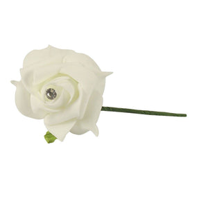 Pack of 10 Diamante Foam Roses