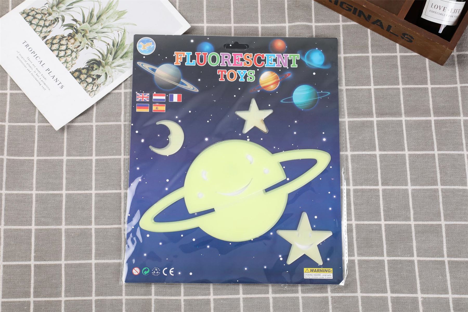 Large Glow In The Dark Reusable 3D Stickers