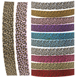 Premium Grosgrain Leopard Print Ribbon - 3 Metres