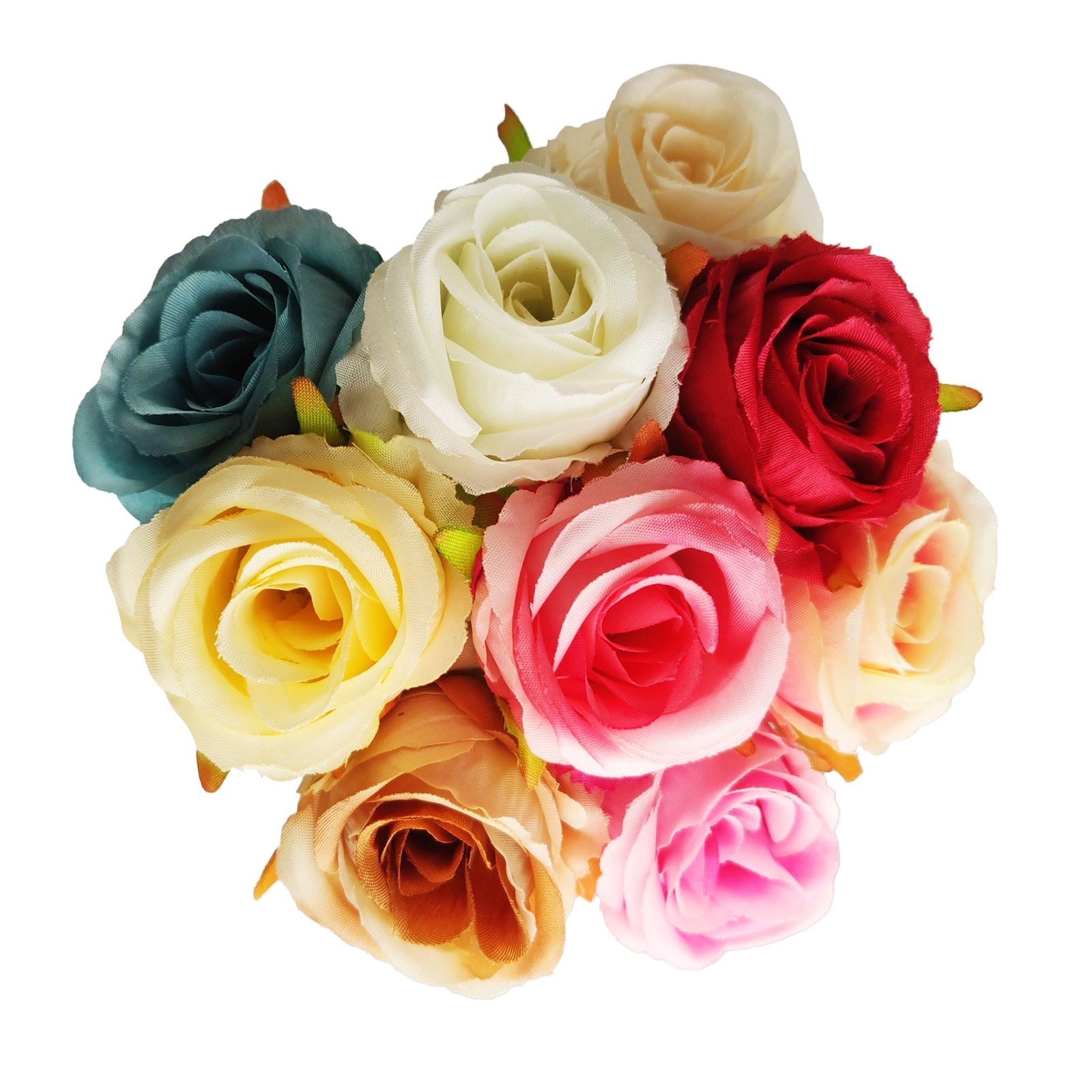 Rose Bud Heads with Wooden Stems