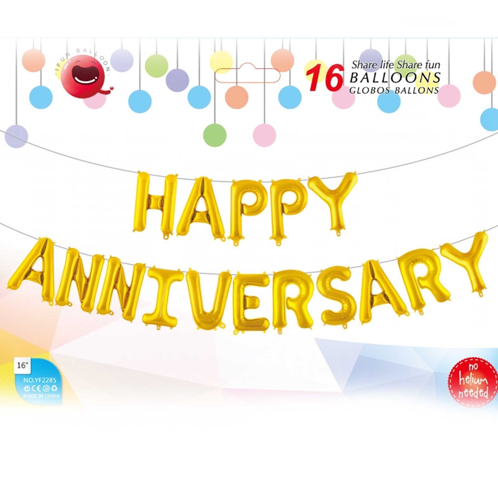 Sets of Premium Occasion Balloons - Anniversary