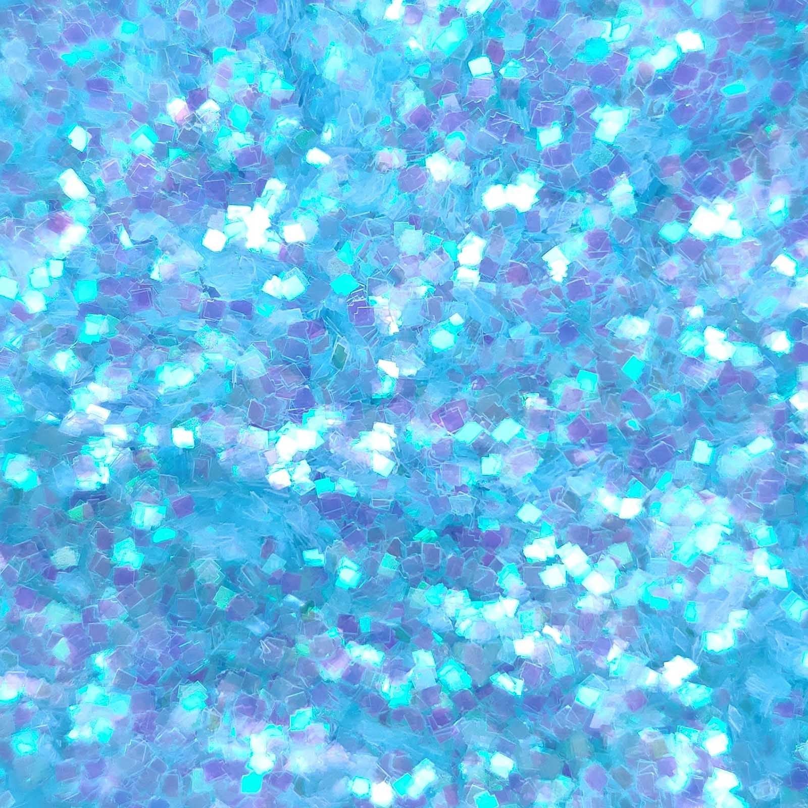 Glitter Elements - Iridescent Baby Blue - 1mm Square