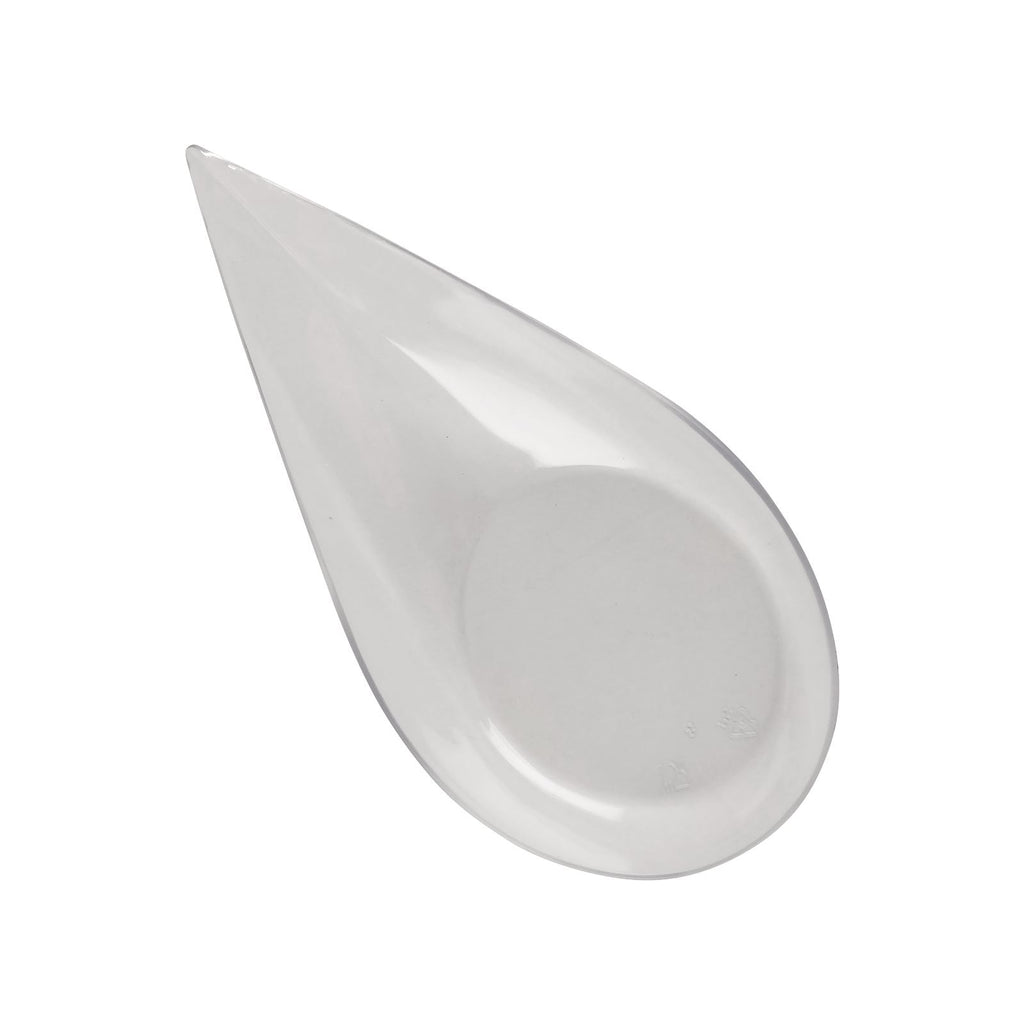 Clear Teardrop Canape Dishes