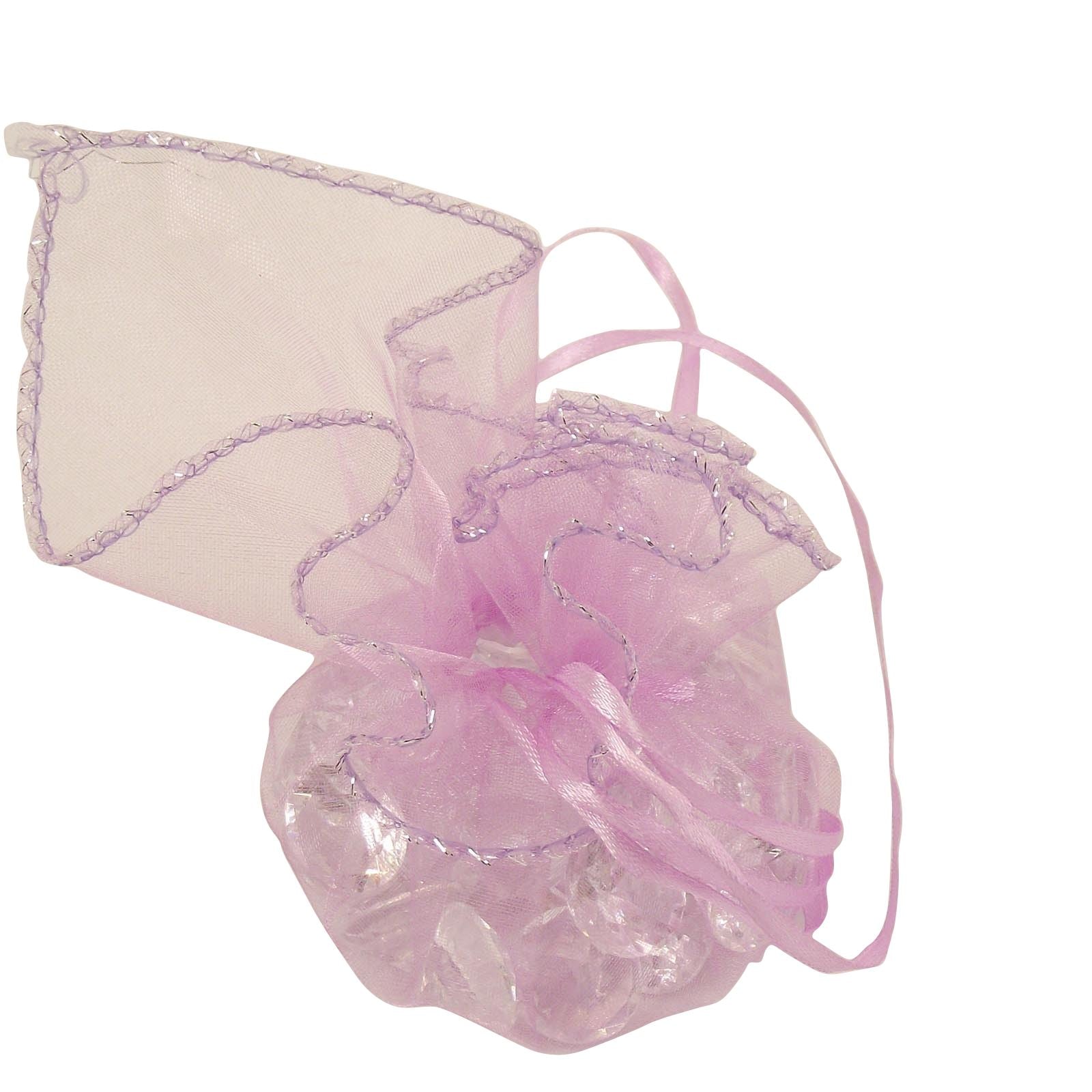 25x Organza Ruffle Pouches