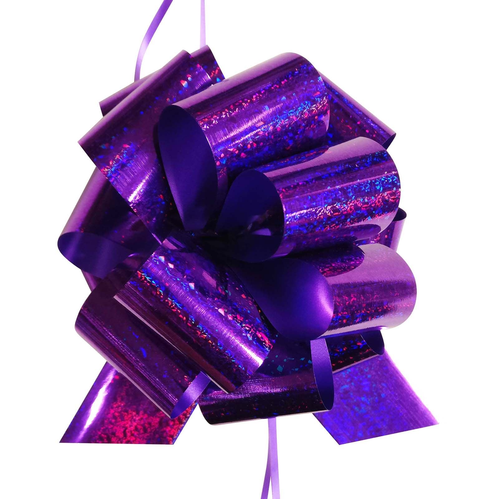 Deluxe Holographic 50mm Pompom Bows
