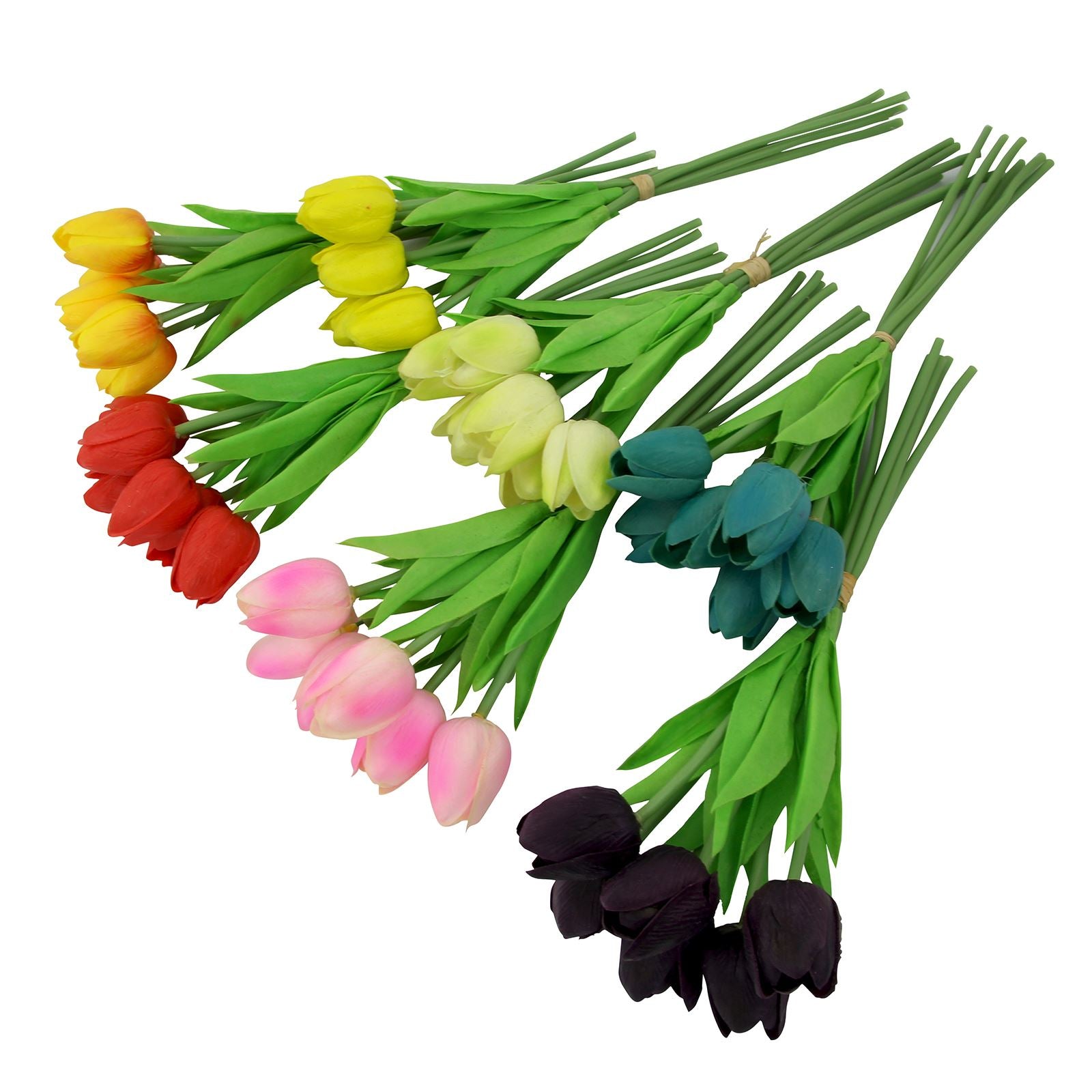 Bundle of 6 Real Touch Tulips
