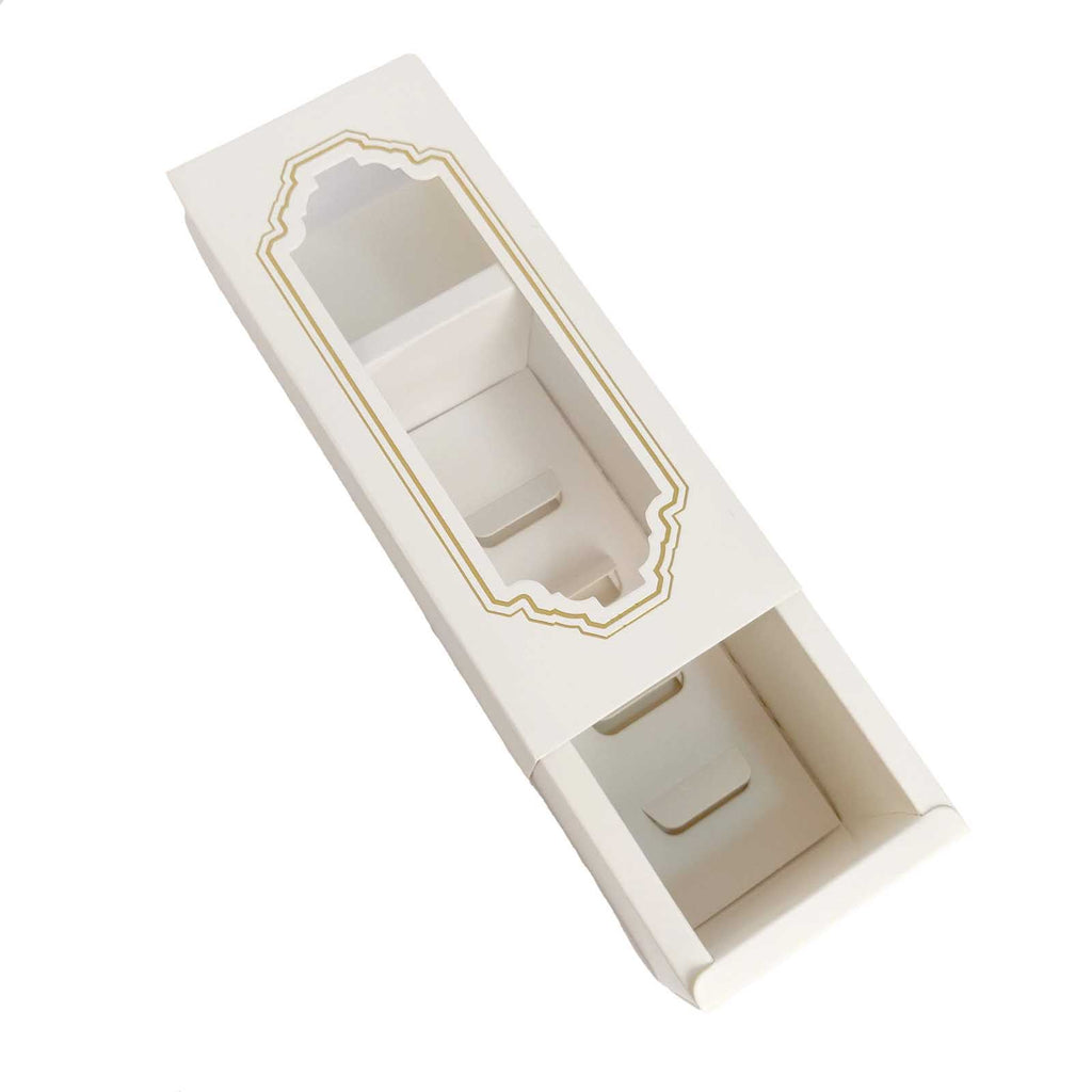 Premium White Windowed Macaron Boxes