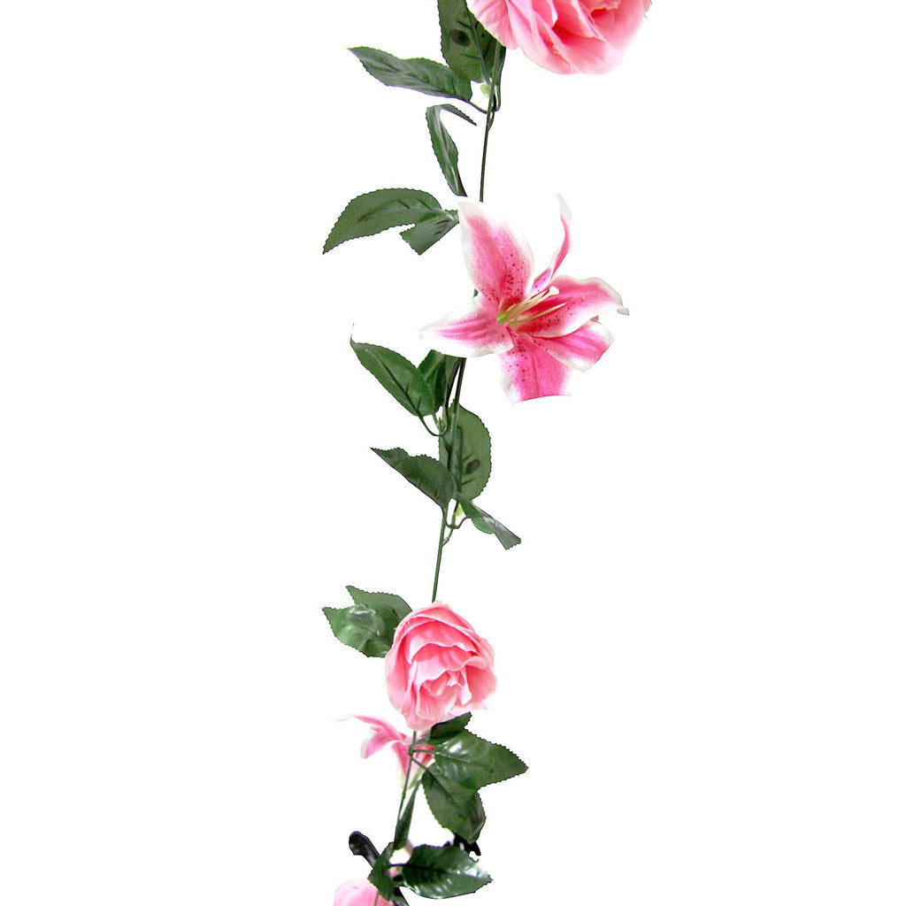 Rose and Lily Flower Garland
