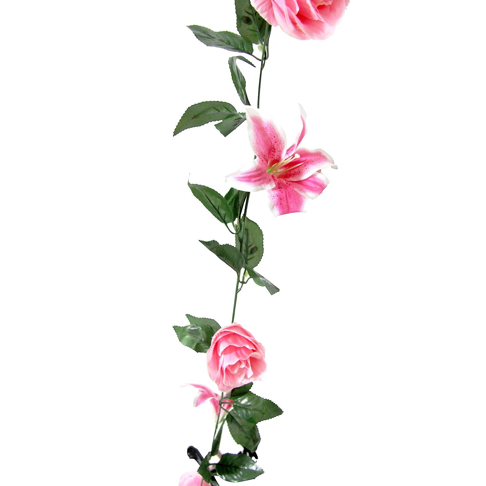 Rose and Lily Flower Garland